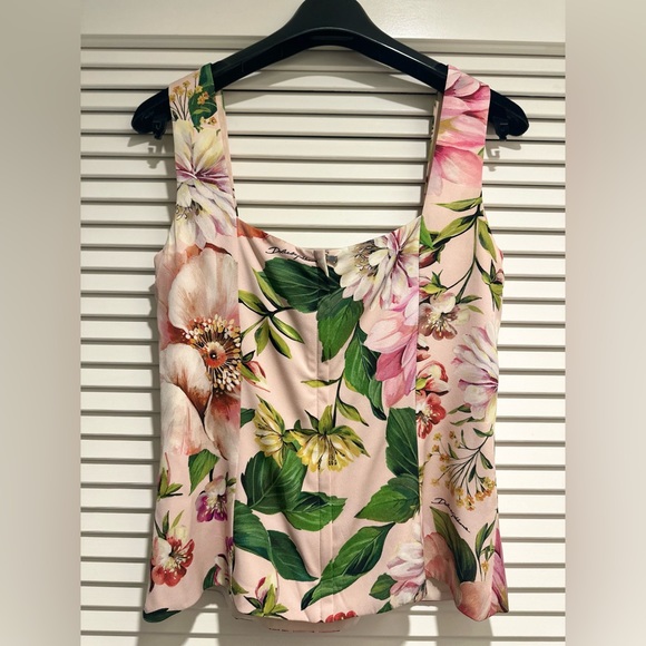 Dolce & Gabbana Charmeuse Floral Top, IT42, Perfect condition - Picture 9 of 16